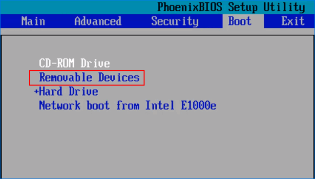 USB 설치 프로그램을 통해 부팅 할 수없는 창에서 파일에 액세스1