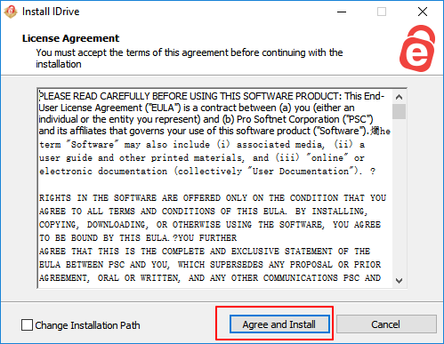 아이드라이브 설치