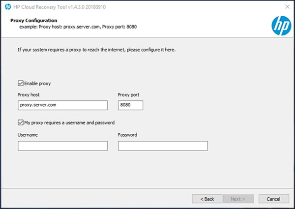 HP클라우드 복구 도구 사용하기3