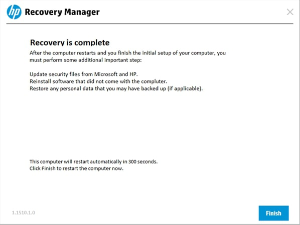 HP클라우드 복구 도구 사용하기7