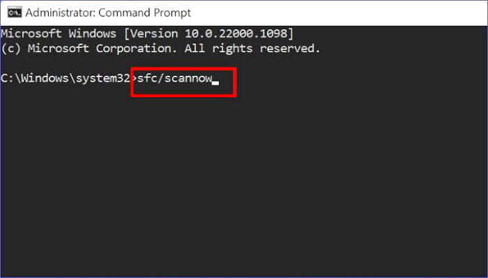 SFC 스캔을 실행하다