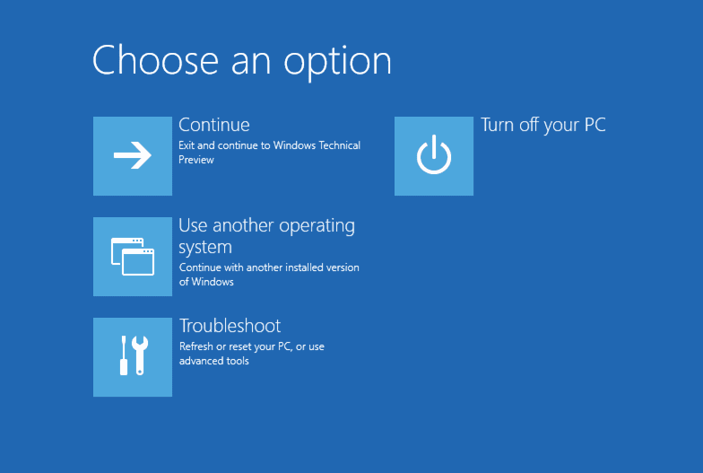 Windows 부팅 옵션