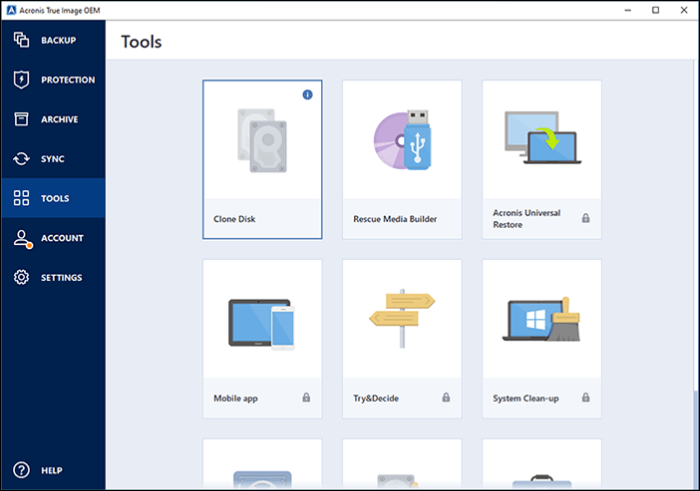 Crucial SSD Migration-디스크 복제 옵션 선택