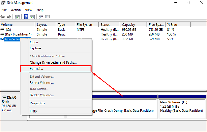 포맷을 클릭하세요