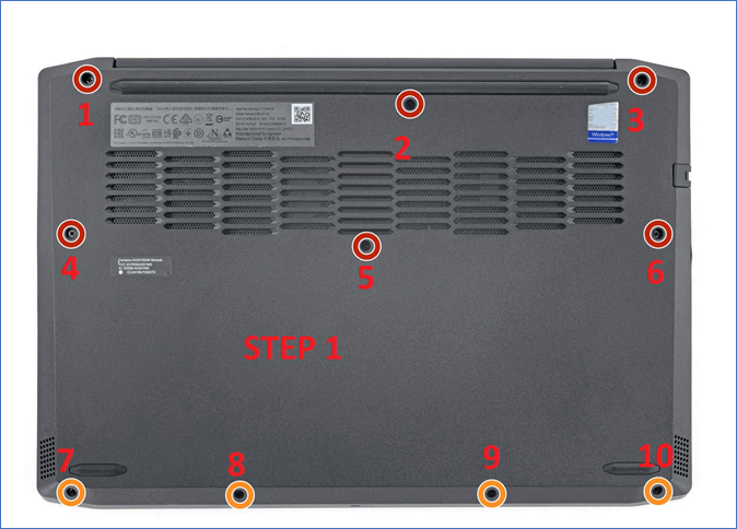 노트북의 하우징