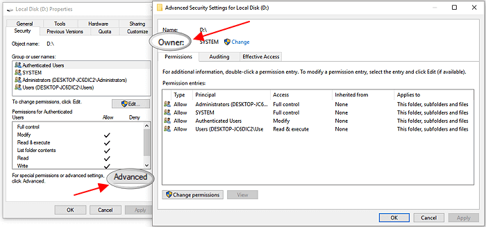 '파일 또는 폴더를 복사하려면 관리자 권한을 제공해야 합니다' 오류 수정.