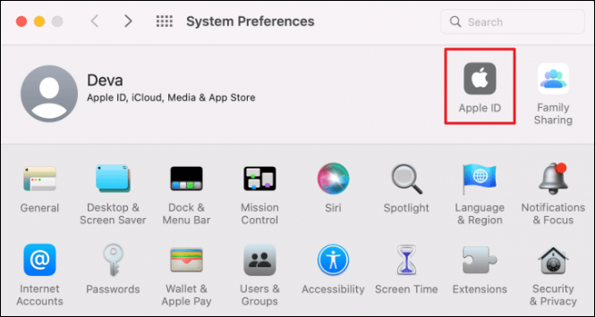 iCloud를 선택하세요
