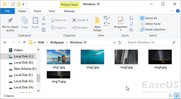 check wallpaper at local-drive