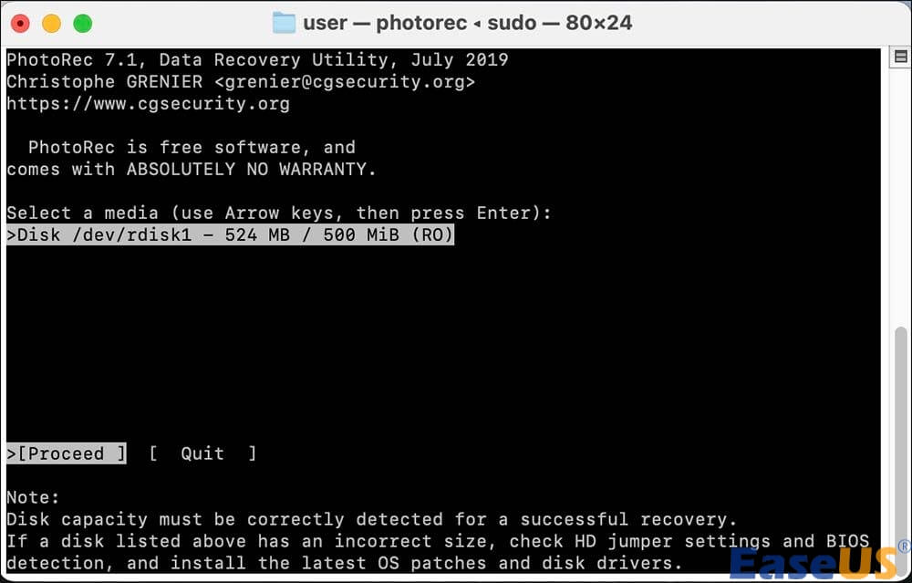 데이터가 누락된 저장소를 선택하세요