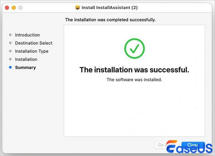 macOS 15 설치 종료