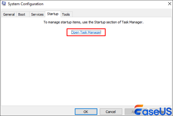 작업 관리자 열기를 클릭하세요