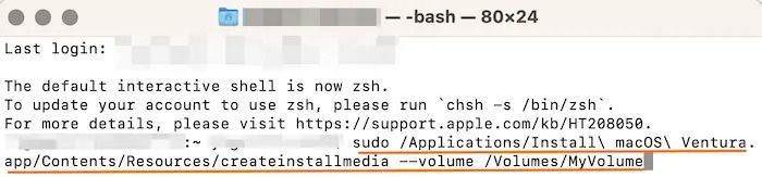 부팅 가능한 macOS 드라이브 만들기