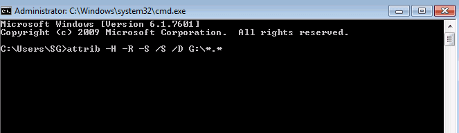 CMD를 사용하여 삭제된 파일 복구 Windows 10