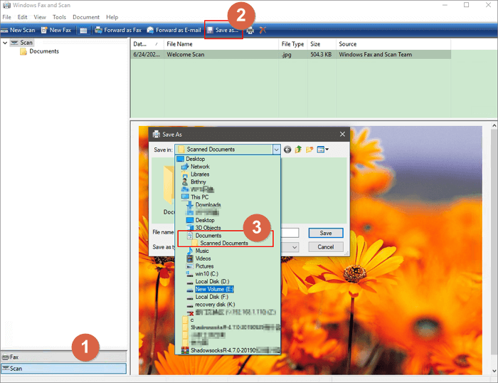 스캔 한 파일을 어디서 찾을 수 있나요-스캔 설정
