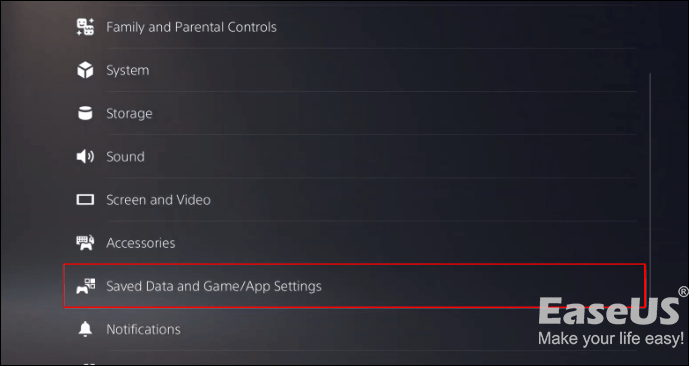 Saved Data and Game/App Settings