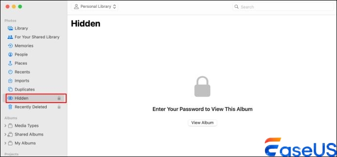 숨겨진 앨범으로 이동