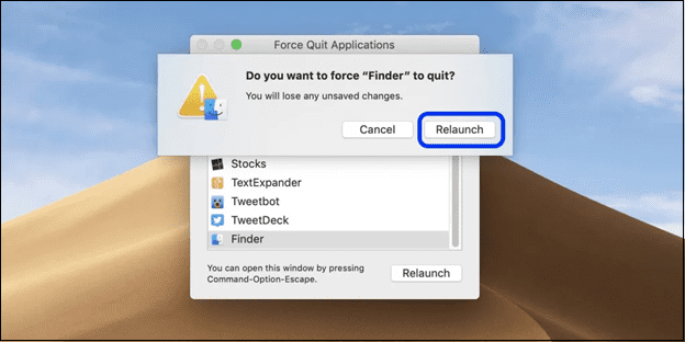 재시작 버튼을 누르세요