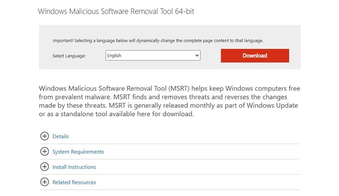 맬웨어 또는 기타 문제가 있는지 PC 검사