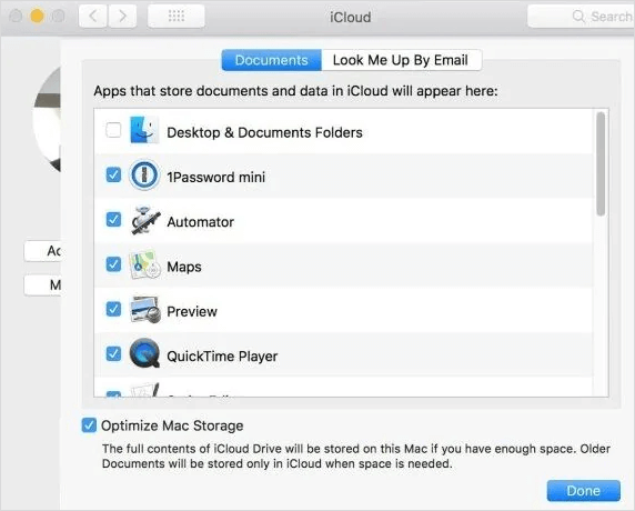 iCloud에서 누락된 Macbook 문서 폴더 수정 - 1