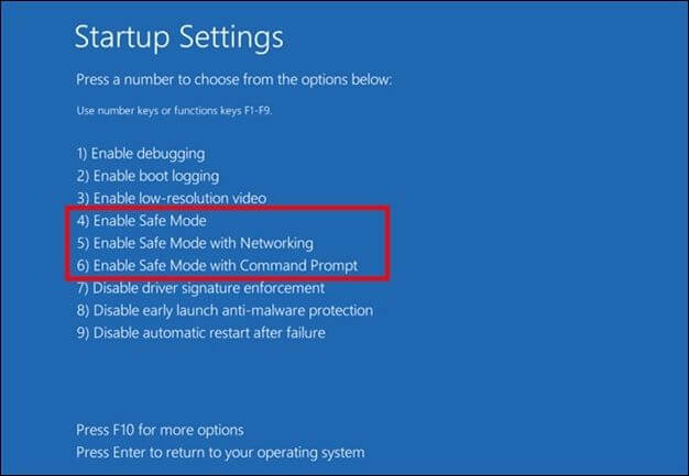 기기를 안전 모드로 전환