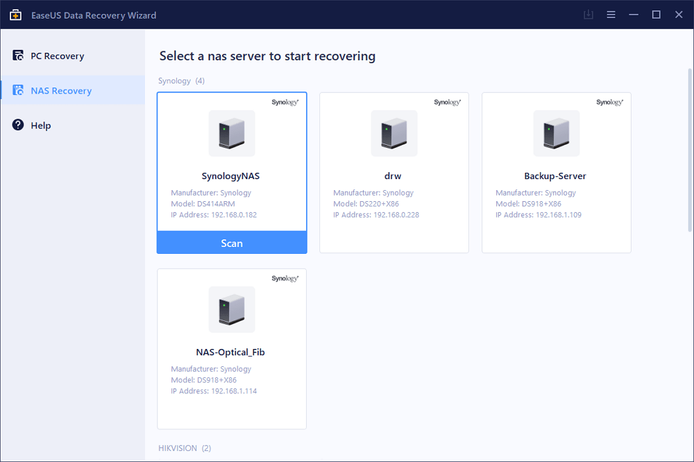 nas 데이터 복구1