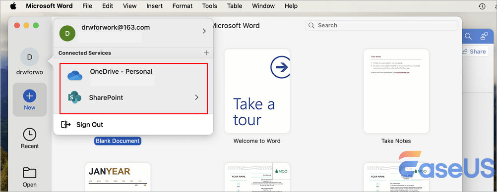 원드라이브 또는 셰어포인트