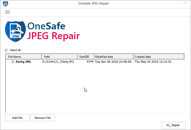 onesafe jpeg 수리