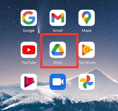 Android에서 Google 드라이브 열기