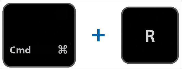 명령 + R