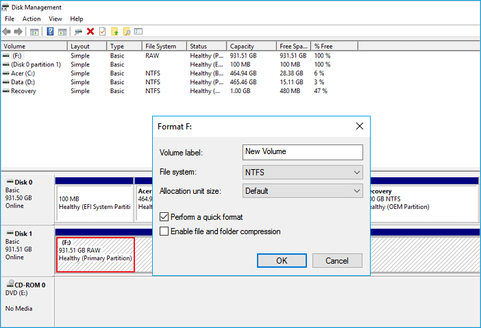 윈도우에서 하드 드라이브가 표시되지 않거나 인식되지 않는 문제 해결-EaseUS