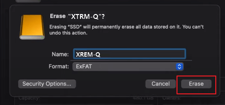 SD 카드 포맷 확인