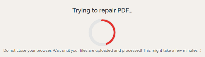 iLovePDF로 손상된 PDF 파일 복구