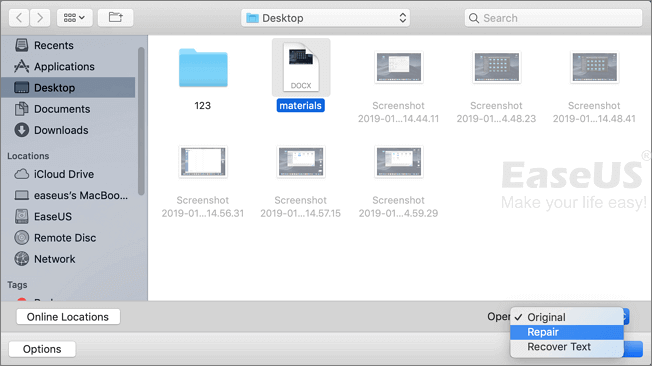 워드에서 복구하기2
