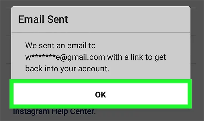 이메일에 액세스할 수 없는 Instagram 비밀번호 재설정