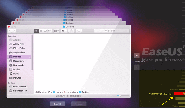 Mac에서 대체 된 파일 복원4