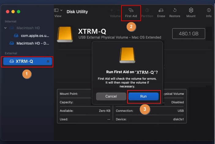 응급 처치 실행