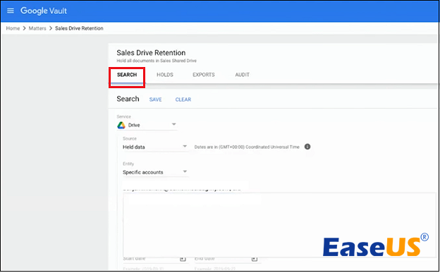 검색을 선택하세요