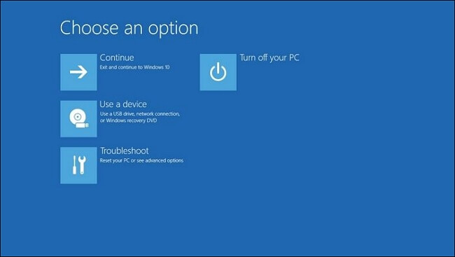 고급 복구 문제 해결