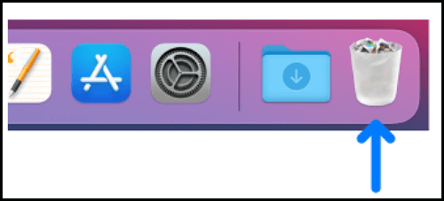 휴지통 아이콘의 모양