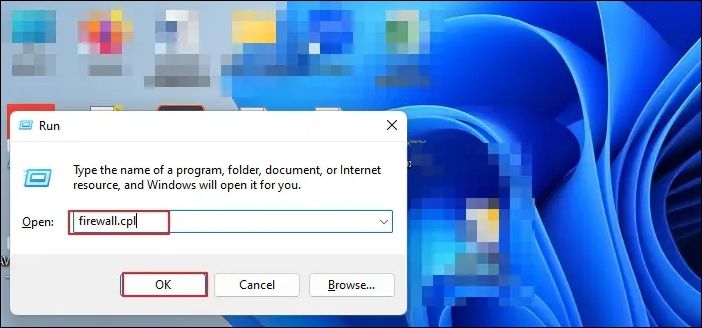 방화벽 패널 열기