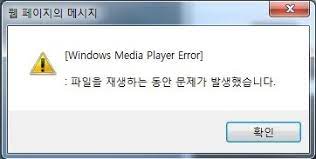 파일을 재생하는 동안  문제가 발생했습니다.