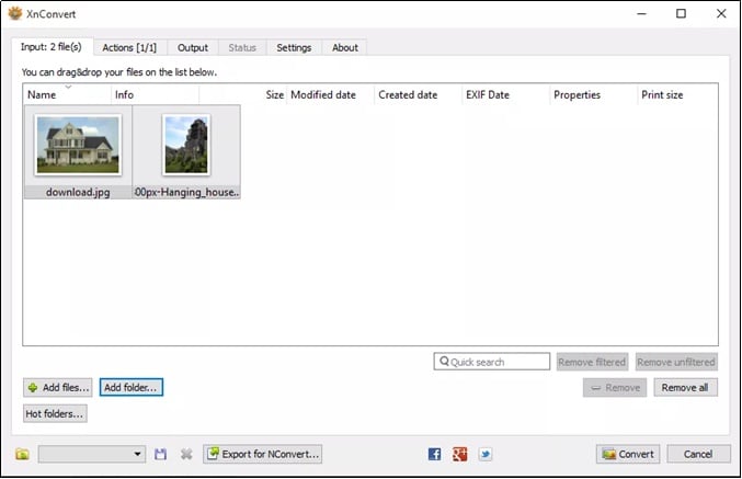 xnconvert 이미지 편집 도구