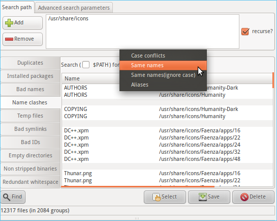 리눅스에서 이름으로 파일 찾기