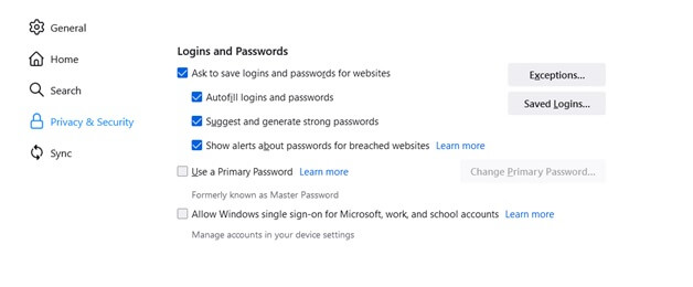 저장된 비밀번호 확인