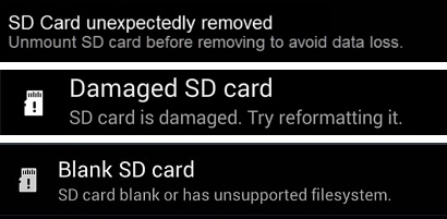 Android 휴대전화에서 SD 카드를 포맷할 수 없습니다.