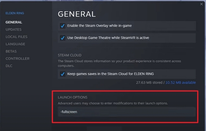 Elden Rings 출시에 전체 화면 옵션 추가