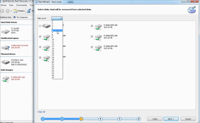디스크 내부 레이드 복구