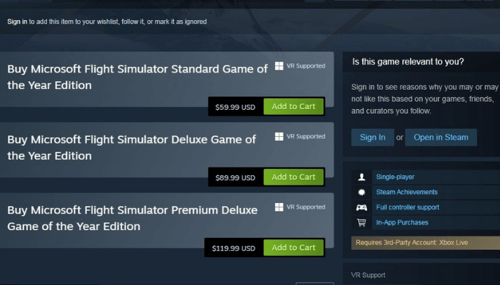 Steam을 통해 무료 다운로드 Microsoft Flight Simulator - 4