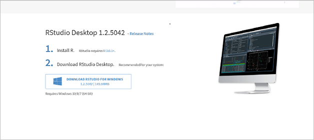 r-studio 무료 버전을 다운로드해야 합니다.