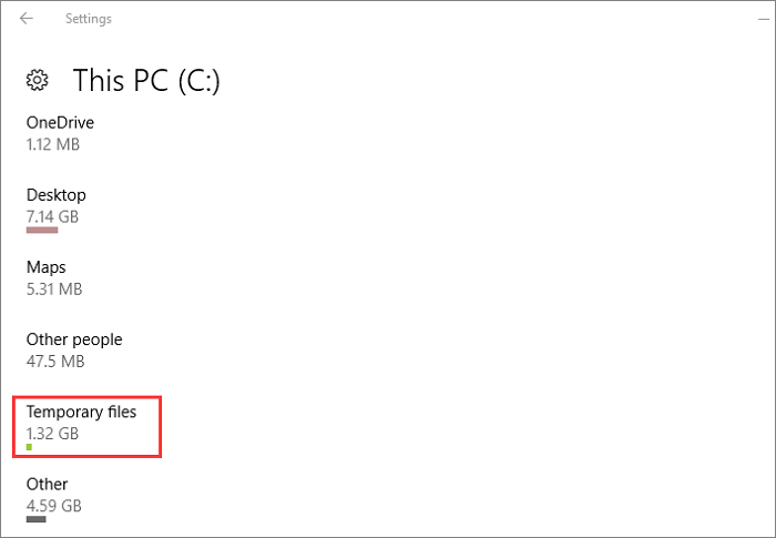 설정 3단계에서 휴지통 비우기